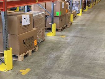 US Embassy, Warehouse shelf guards - new warehouse equipment, delivery, assembly 2